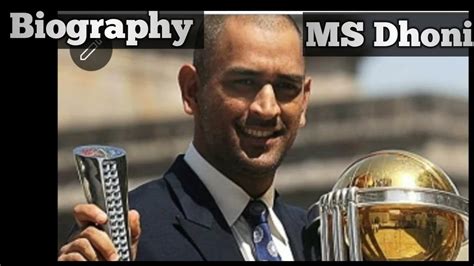 MS Dhoni Biography In English Biography Of MS Dhoni Biography Of