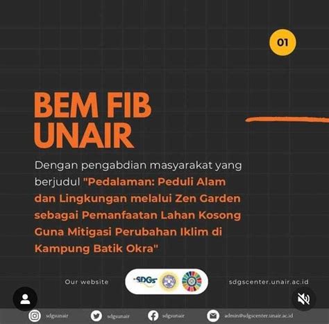 BEM FIB UNAIR Lolos Pendanaan Hibah SDGs UNAIR Universitas Airlangga