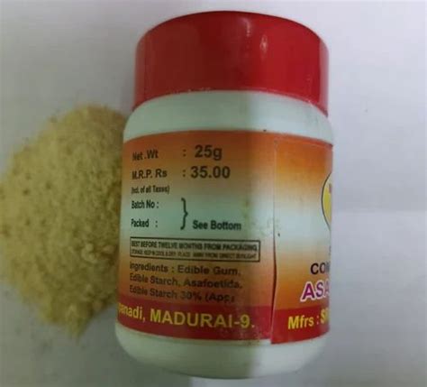 G Sri T C Organic Asafoetida Powder Packaging Type Bottle At Rs