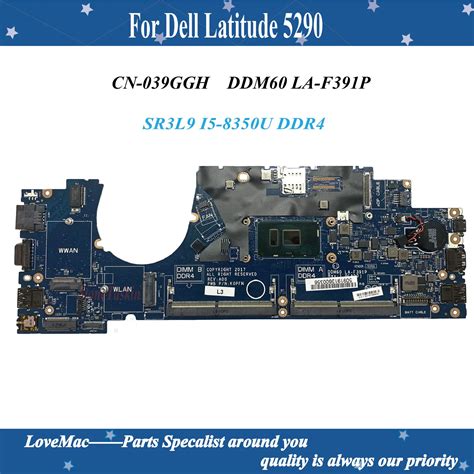 High Quality DDM60 LA F391P For Dell Latitude 5290 Laptop Motherboard