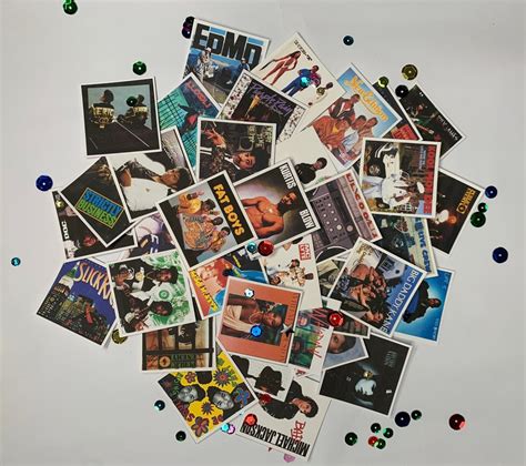 80,s Hip Hop Cd Album Cover Table Toss Confetti Decorations. Mini Cd ...