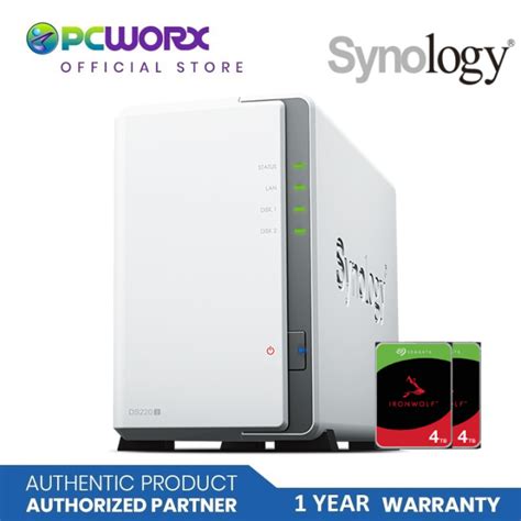 Synology Ds J Mb Bay Nas Pcs Tb Seagate Ironwolf Synology