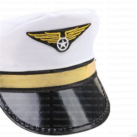 Pilot Hat, White – Masquerade Costume Hire