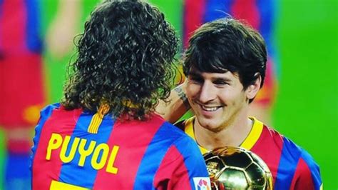 Foto Pesan Puyol Untuk Lionel Messi Usai Berpisah Dengan Barcelona