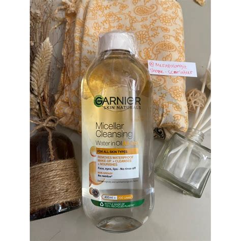 Jual Garnier Micellar Water Oil Infused Cleansing Water 400ml Oil Biphase Shopee Indonesia