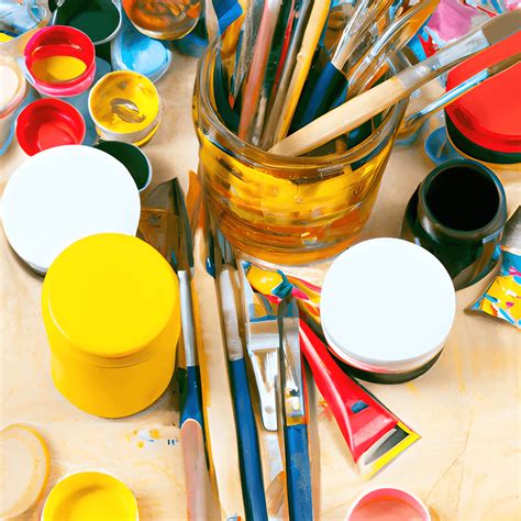 Arts and Crafts Supplies Painting · Creative Fabrica