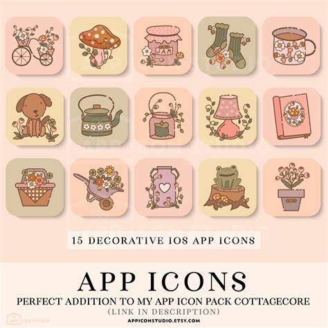 Cottagecore App Icons Ios 14 Icons For Iphone App Covers Etsy UK