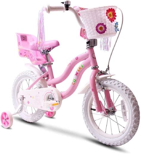 Coewske Princess Kids Bike 16 inch Boys Girls Bicycle with Training Wheels, Pink - Shop Black ...