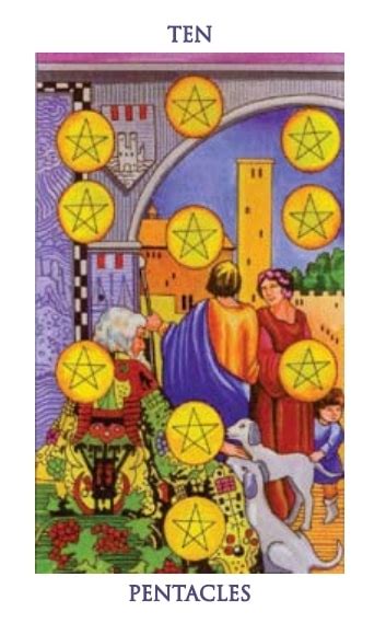 LA SOTA de OROS Carta del Tarot Significado Figura y representación