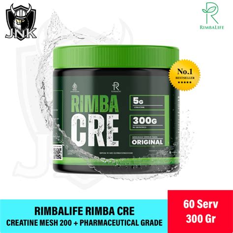 Jual Rimbalife Rimba Cre Creatine Monohydrate 300gr 60 Serving Power Stamina Rimbacre Shopee