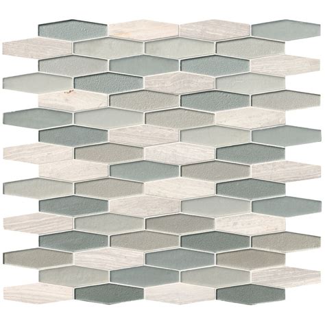 Europa Elongated Hexagon Backsplash Mosaic - Backsplash Tile USA