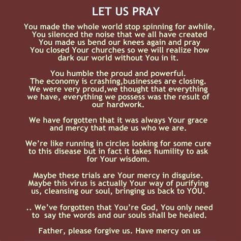 Let us pray