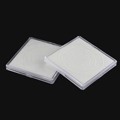 MUDOR 40mm Coin Capsules Holder 20 Pieces Acrylic Square Coin Case With