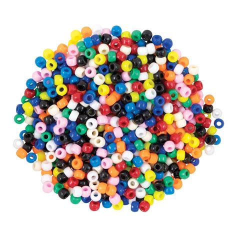 Creativity Street Pony Beads Assorted Bright Hues 6 Mm X 9 Mm 1000