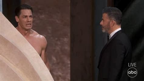 Oscars John Cena Gets To The Naked Truth Of Costume Design Video