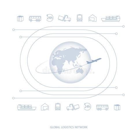 Rete Globale Di Logistica Collegamento Globale Di Associazione Di