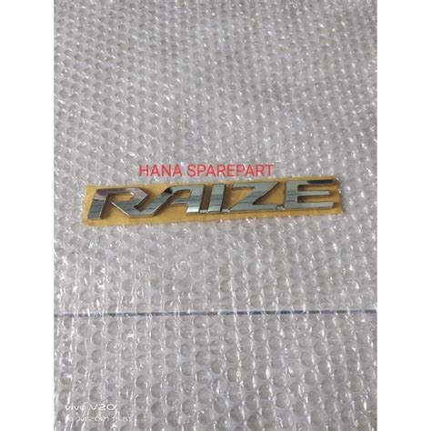 Jual Emblem Tulisan Raize Chrome Original Shopee Indonesia