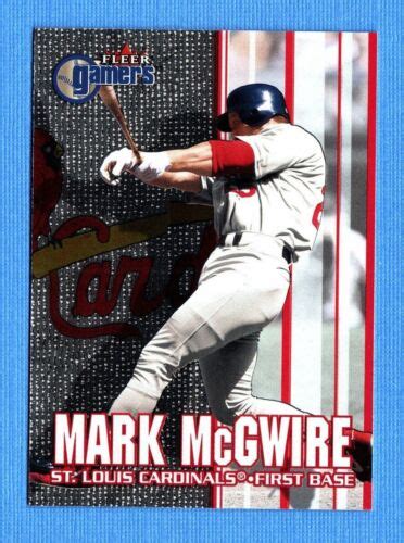 Fleer Gamers Mark Mcgwire St Louis Cardinals Ebay