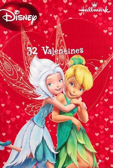 Disney Tinkerbell Valentines With Sticker Sheet And