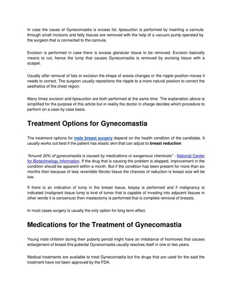 Ppt Gynecomastia Surgery Treatment Pros And Cons Powerpoint