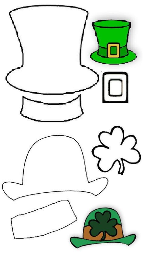 Leprechaun Hat St Patrick Day Activities St Patricks Day Cards St