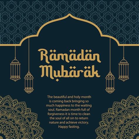 Premium Vector Ramadan Greeting Card Design