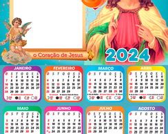 Arte Digital Calendario Sagrado Coracao De Jesus Elo