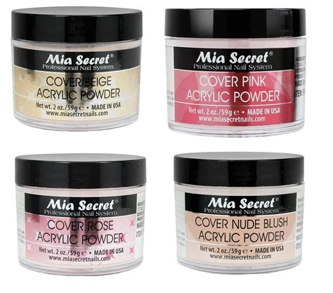 Mia Secret Cover Acrylic Powder Pc Set Oz Beige Nude Pink Rose International Shipping