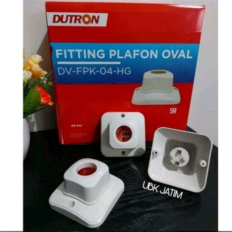 Jual FITTING LAMPU PLAFON OVAL 4 INCH DUTRON LUMMENT Shopee Indonesia