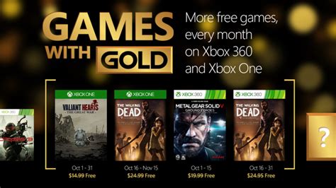 Xbox One and Xbox 360 Free Games With Gold for October 2015 Revealed ...