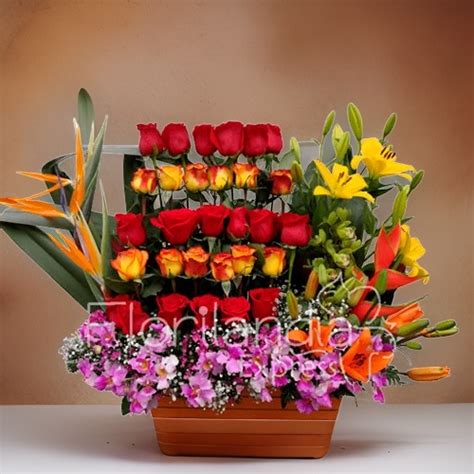 Arreglo de Rosas y orquídeas Galeno Florilandia Express Floristería