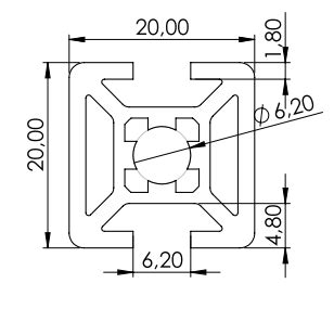 Alucomp Aluminium Profielen 1 10 020020 43SP Aluminium Profiel