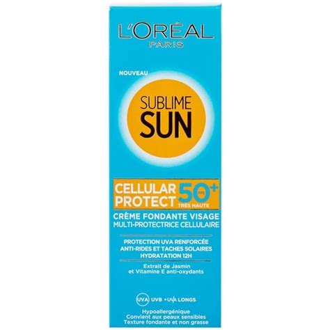 L Oréal Paris Sublime Sun Cellular Protect Crème Solaire Visage à Prix Pas Cher Jumia Maroc