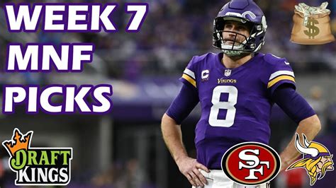 Draftkings Nfl Week 7 Mnf Showdown Picks Monday Night Football Picks