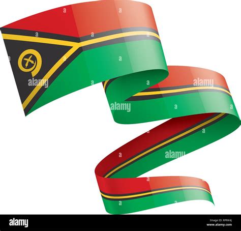 Bandera De Vanuatu Ilustraci N Vectorial Sobre Un Fondo Blanco Imagen