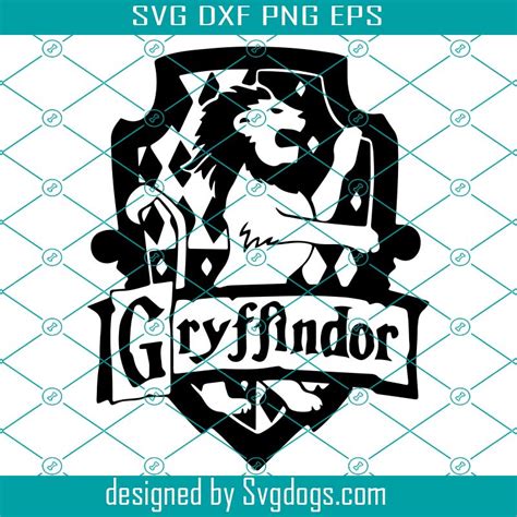 Gryffindor Svg, Harry Potter svg, Gryffindor Logo, Lion Svg