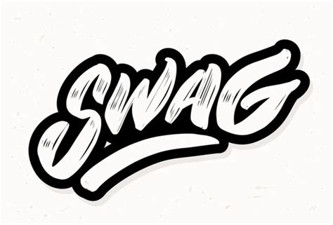 The Word Swag In Graffiti Coloring Pages