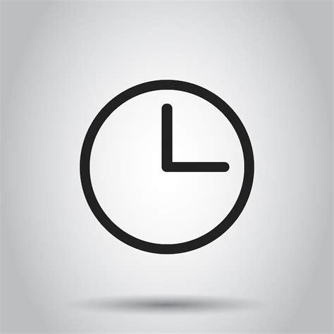 Premium Vector Clock Timer Icon Vector Illustration On Isolated