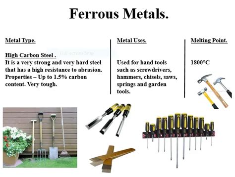 Ferrous Metals and Non-Ferrous Metals | Examples & Lists of Metals ...