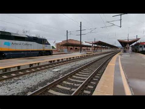 Amtrak Capital Corridor 527 Leads By CDTX 2001 At San Jose Diridon