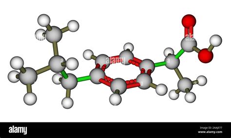 Ibuprofen molecular structure Stock Photo - Alamy