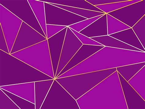 Abstract Purple Polygon Artistic Geometric With Gold Line Background 676215 Vector Art At Vecteezy