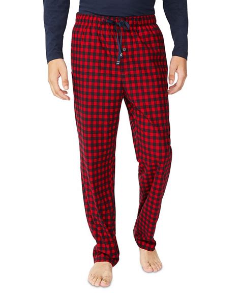 Nautica Mens Plaid Fleece Sleep Pants Macys