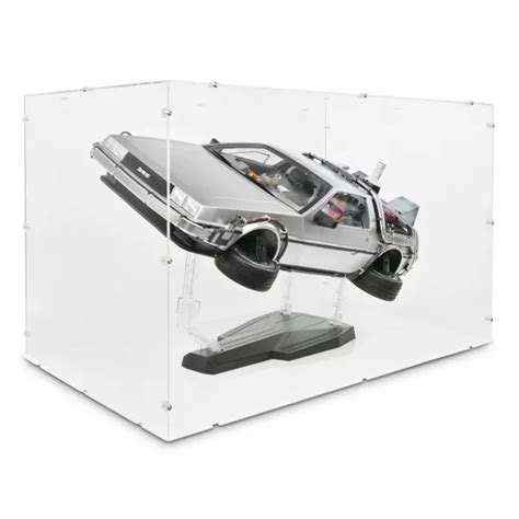 Acrylic Displays For Your Lego Models Scale DeLorean Time Machine Display Case For Hot Toys