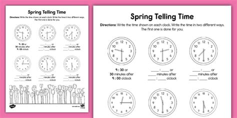 Second Grade Telling Time To The Minute Activity Sheet Worksheets Library