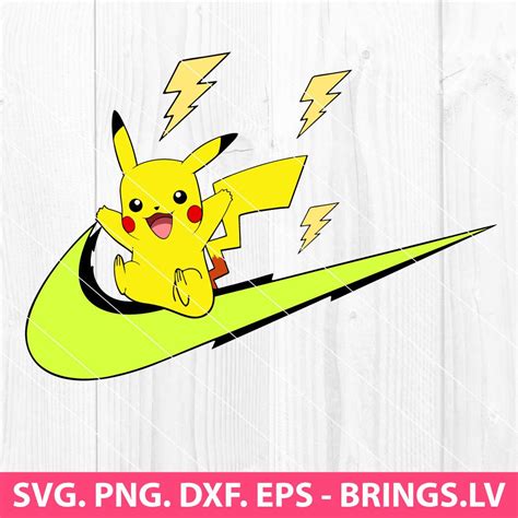 Pokemon Nike Logo Svg Pikachu Nike Svg Pokemon Svg Pokemon Nike