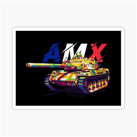 Amx 30 Main Battle Tank Sticker For Sale By Lincak Redbubble