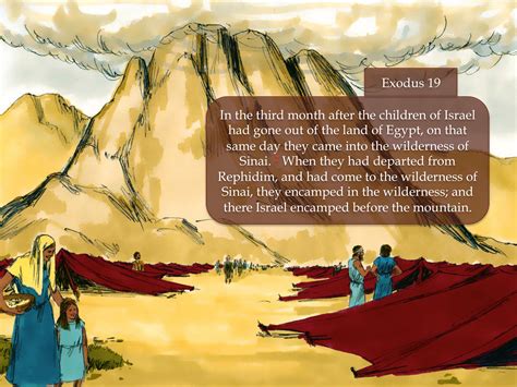 Moses at Mt Sinai (Exodus 19) - PnC Bible Reading - Illustrated Bible ...