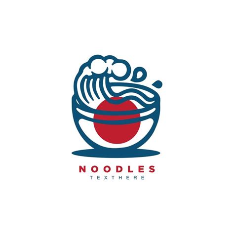 Premium Vector Vintage Wave Bowl Logo Design Japanese Asian Food Bowl