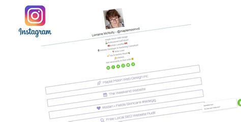 How To Create Your Own Link Tree For Instagram Maple Moon Web Design Inc